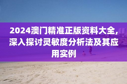 2024澳門精準正版資料大全,深入探討靈敏度分析法及其應(yīng)用實例
