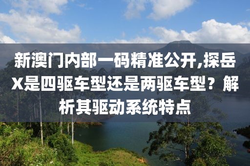 新澳門內(nèi)部一碼精準(zhǔn)公開,探岳X是四驅(qū)車型還是兩驅(qū)車型？解析其驅(qū)動系統(tǒng)特點(diǎn)