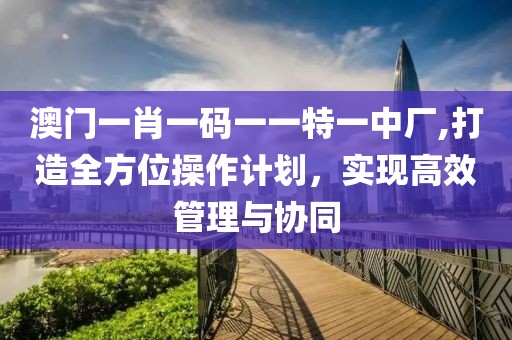 澳門一肖一碼一一特一中廠,打造全方位操作計(jì)劃，實(shí)現(xiàn)高效管理與協(xié)同