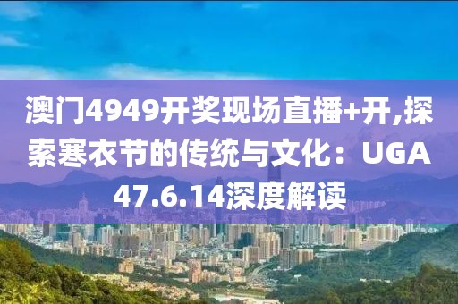 澳門4949開獎(jiǎng)現(xiàn)場直播+開,探索寒衣節(jié)的傳統(tǒng)與文化：UGA47.6.14深度解讀