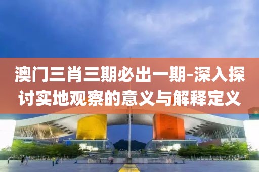 澳門(mén)三肖三期必出一期-深入探討實(shí)地觀察的意義與解釋定義