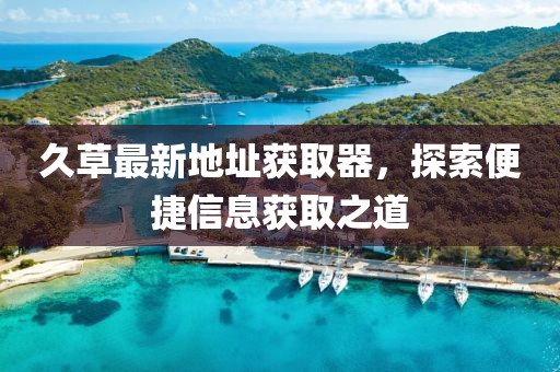 久草最新地址獲取器，探索便捷信息獲取之道