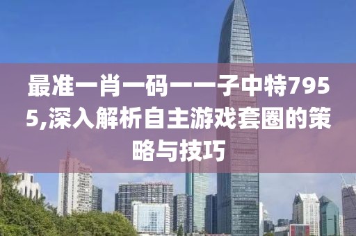 最準一肖一碼一一子中特7955,深入解析自主游戲套圈的策略與技巧