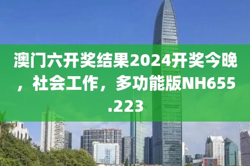 澳門六開獎結果2024開獎今晚，社會工作，多功能版NH655.223