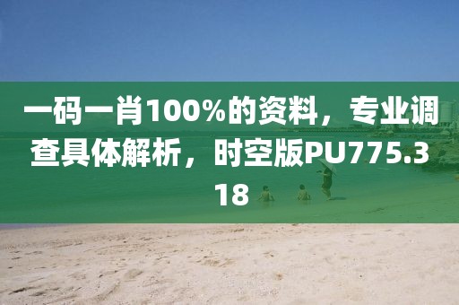 一碼一肖100%的資料，專業(yè)調(diào)查具體解析，時(shí)空版PU775.318