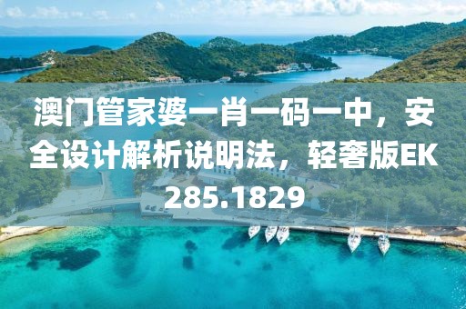 澳門管家婆一肖一碼一中，安全設(shè)計(jì)解析說明法，輕奢版EK285.1829