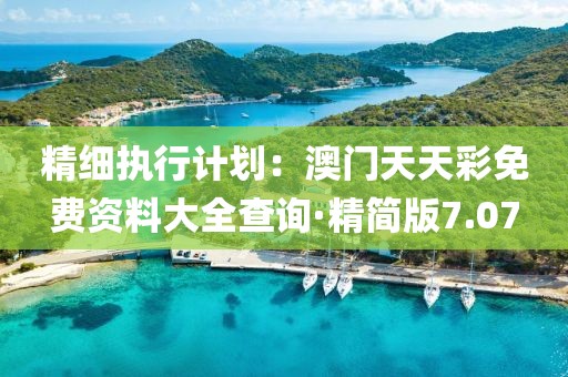 精細執(zhí)行計劃：澳門天天彩免費資料大全查詢·精簡版7.07