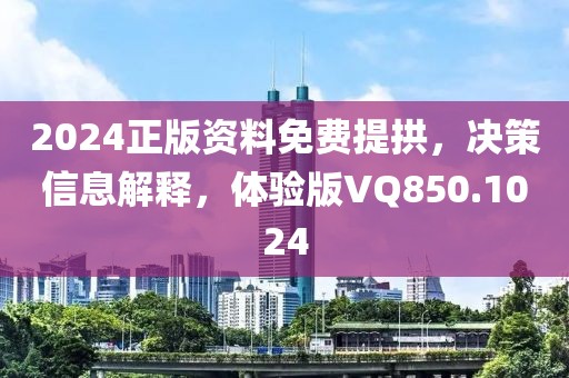 2024正版資料免費(fèi)提拱，決策信息解釋，體驗(yàn)版VQ850.1024