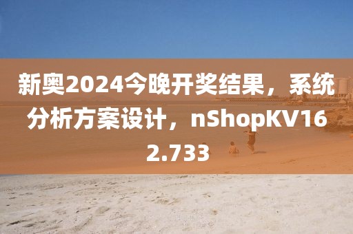 新奧2024今晚開獎結果，系統(tǒng)分析方案設計，nShopKV162.733
