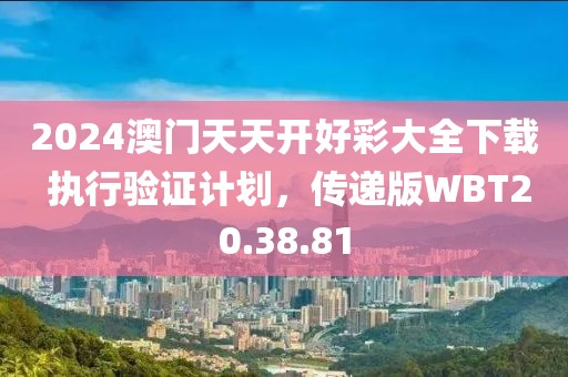 2024澳門(mén)天天開(kāi)好彩大全下載 執(zhí)行驗(yàn)證計(jì)劃，傳遞版WBT20.38.81