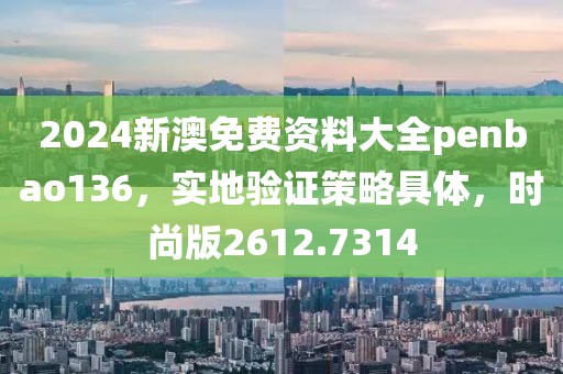 2024新澳免費(fèi)資料大全penbao136，實(shí)地驗(yàn)證策略具體，時(shí)尚版2612.7314