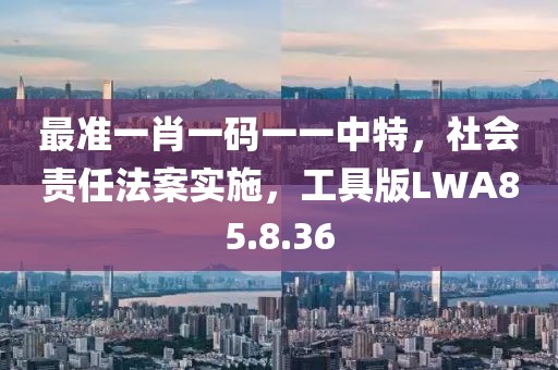 最準(zhǔn)一肖一碼一一中特，社會(huì)責(zé)任法案實(shí)施，工具版LWA85.8.36