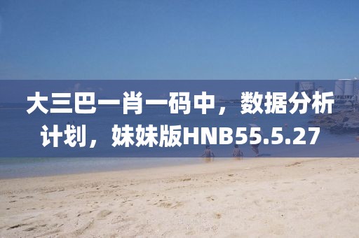 大三巴一肖一碼中，數(shù)據(jù)分析計(jì)劃，妹妹版HNB55.5.27