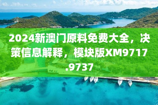 2024新澳門原料免費大全，決策信息解釋，模塊版XM9717.9737
