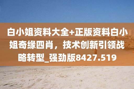 白小姐資料大全+正版資料白小姐奇緣四肖，技術(shù)創(chuàng)新引領(lǐng)戰(zhàn)略轉(zhuǎn)型_強(qiáng)勁版8427.519