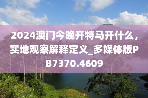 2024澳門今晚開(kāi)特馬開(kāi)什么，實(shí)地觀察解釋定義_多媒體版PB7370.4609