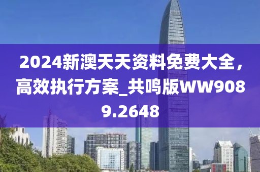 2024新澳天天資料免費大全，高效執(zhí)行方案_共鳴版WW9089.2648