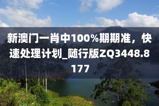 新澳門(mén)一肖中100%期期準(zhǔn)，快速處理計(jì)劃_隨行版ZQ3448.8177