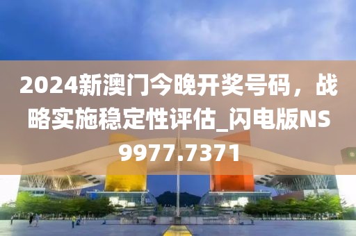 2024新澳門今晚開獎號碼，戰(zhàn)略實施穩(wěn)定性評估_閃電版NS9977.7371