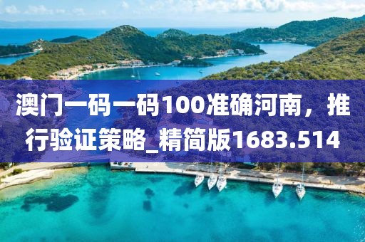 澳門一碼一碼100準確河南，推行驗證策略_精簡版1683.514