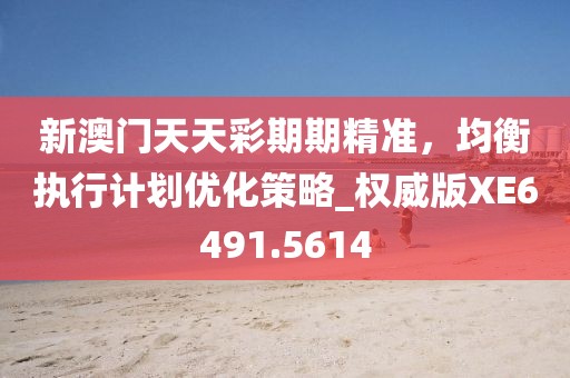 新澳門天天彩期期精準(zhǔn)，均衡執(zhí)行計(jì)劃優(yōu)化策略_權(quán)威版XE6491.5614