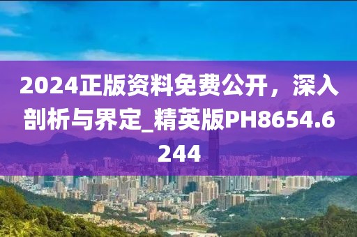 2024正版資料免費公開，深入剖析與界定_精英版PH8654.6244
