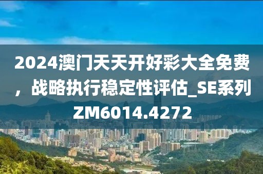 2024澳門天天開好彩大全免費，戰(zhàn)略執(zhí)行穩(wěn)定性評估_SE系列ZM6014.4272
