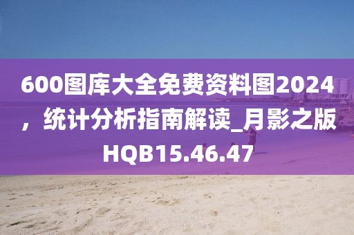 600圖庫大全免費資料圖2024，統(tǒng)計分析指南解讀_月影之版HQB15.46.47