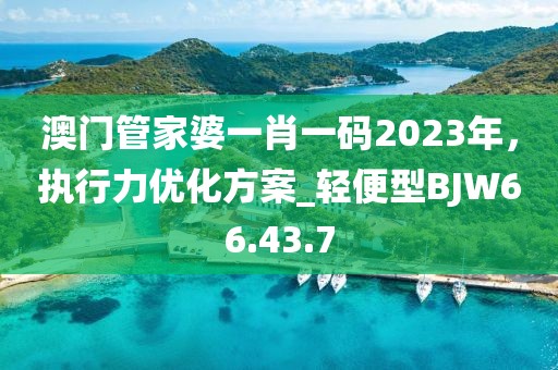 澳門(mén)管家婆一肖一碼2023年，執(zhí)行力優(yōu)化方案_輕便型BJW66.43.7