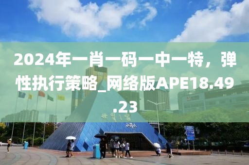 2024年一肖一碼一中一特，彈性執(zhí)行策略_網(wǎng)絡版APE18.49.23