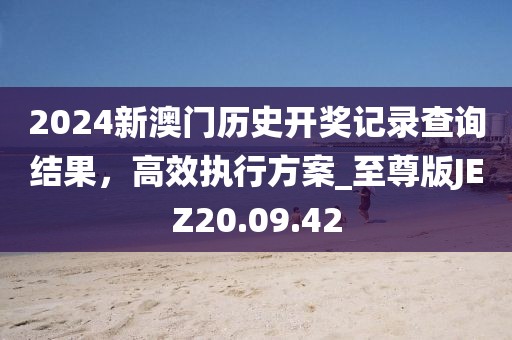 2024新澳門歷史開獎記錄查詢結(jié)果，高效執(zhí)行方案_至尊版JEZ20.09.42
