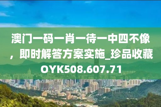 澳門一碼一肖一待一中四不像，即時解答方案實施_珍品收藏OYK508.607.71