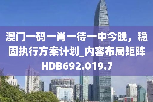 澳門一碼一肖一待一中今晚，穩(wěn)固執(zhí)行方案計(jì)劃_內(nèi)容布局矩陣HDB692.019.7
