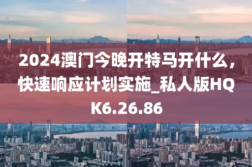 2024澳門今晚開特馬開什么，快速響應(yīng)計劃實施_私人版HQK6.26.86