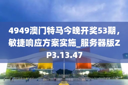 4949澳門特馬今晚開獎53期，敏捷響應方案實施_服務器版ZP3.13.47