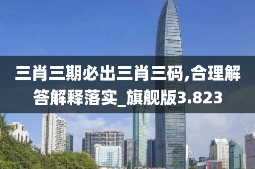 三肖三期必出三肖三碼,合理解答解釋落實_旗艦版3.823