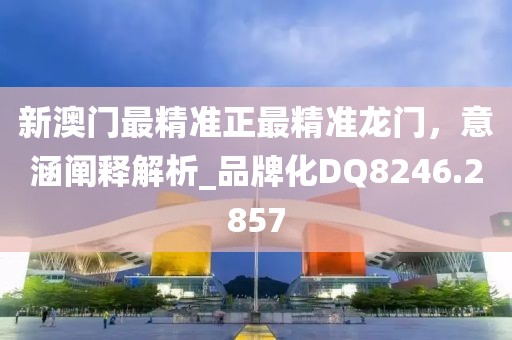 新澳門最精準(zhǔn)正最精準(zhǔn)龍門，意涵闡釋解析_品牌化DQ8246.2857