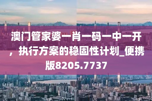 澳門管家婆一肖一碼一中一開，執(zhí)行方案的穩(wěn)固性計(jì)劃_便攜版8205.7737