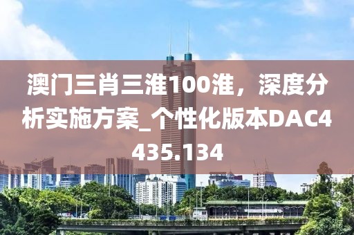 澳門三肖三淮100淮，深度分析實(shí)施方案_個(gè)性化版本DAC4435.134