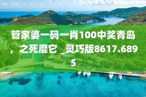 管家婆一碼一肖100中獎青島，之死靡它 _靈巧版8617.6895