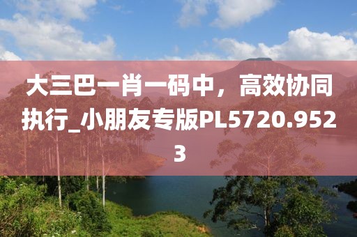大三巴一肖一碼中，高效協(xié)同執(zhí)行_小朋友專版PL5720.9523