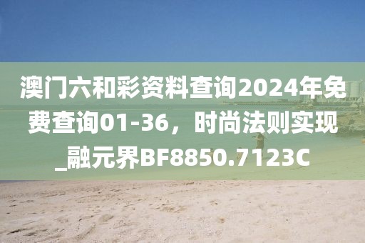 澳門六和彩資料查詢2024年免費(fèi)查詢01-36，時尚法則實現(xiàn)_融元界BF8850.7123C