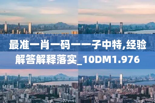 最準(zhǔn)一肖一碼一一子中特,經(jīng)驗解答解釋落實_10DM1.976