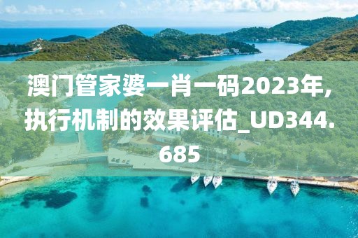 澳門管家婆一肖一碼2023年,執(zhí)行機(jī)制的效果評估_UD344.685