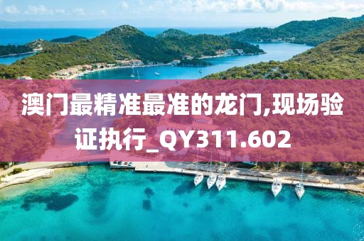 澳門最精準(zhǔn)最準(zhǔn)的龍門,現(xiàn)場驗(yàn)證執(zhí)行_QY311.602