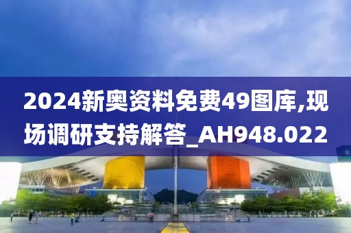 2024新奧資料免費49圖庫,現(xiàn)場調(diào)研支持解答_AH948.022