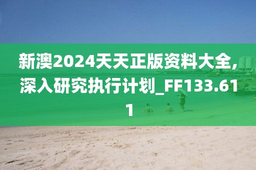 新澳2024天天正版資料大全,深入研究執(zhí)行計(jì)劃_FF133.611
