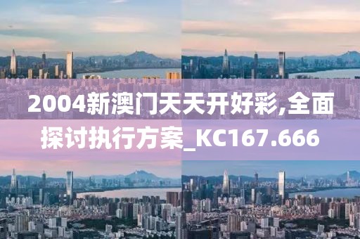 2004新澳門天天開好彩,全面探討執(zhí)行方案_KC167.666