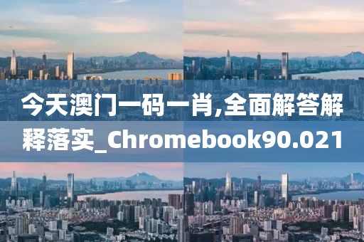 今天澳門一碼一肖,全面解答解釋落實_Chromebook90.021