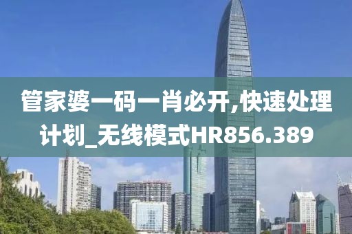 管家婆一碼一肖必開(kāi),快速處理計(jì)劃_無(wú)線模式HR856.389